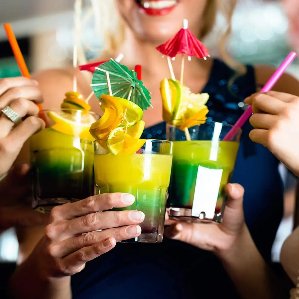 Jumbo Straws 10.3in Smoothie Straws Extra Wide Extra Long 300Pcs Assorted Bright Colors Jumbo Straws