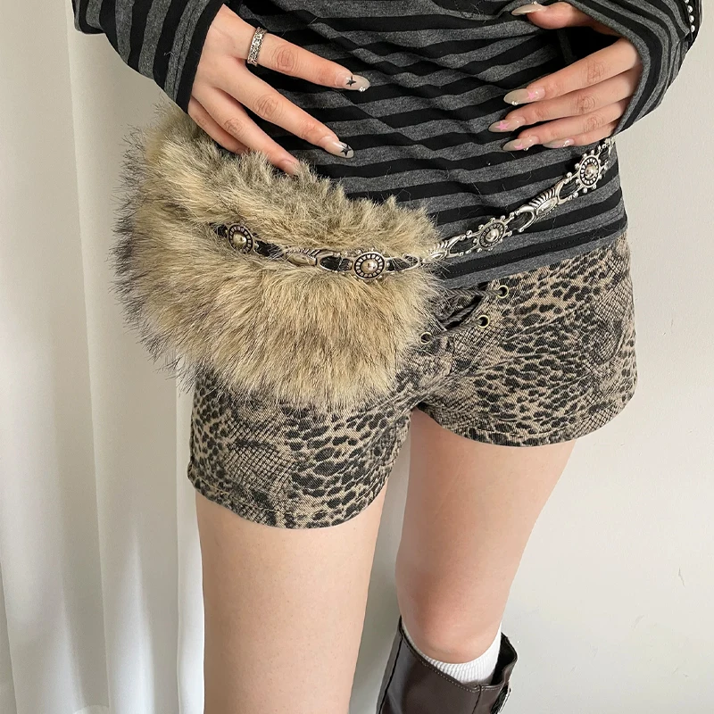 Pelzigen Gürtel Y2k Gürtel Subkultur Herbst Winter Frühling Retro Luxus Plüsch Taille Kette Imitation Pelz Taille Dichtung Hot Girl Sexy Gürtel – Detail 20