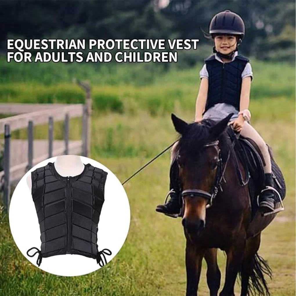 Unisex Vest Horse Riding Outdoor Children Adult Body Protective Damping Safety Sports Eventer Equestrian Accessories EVA Padded 6