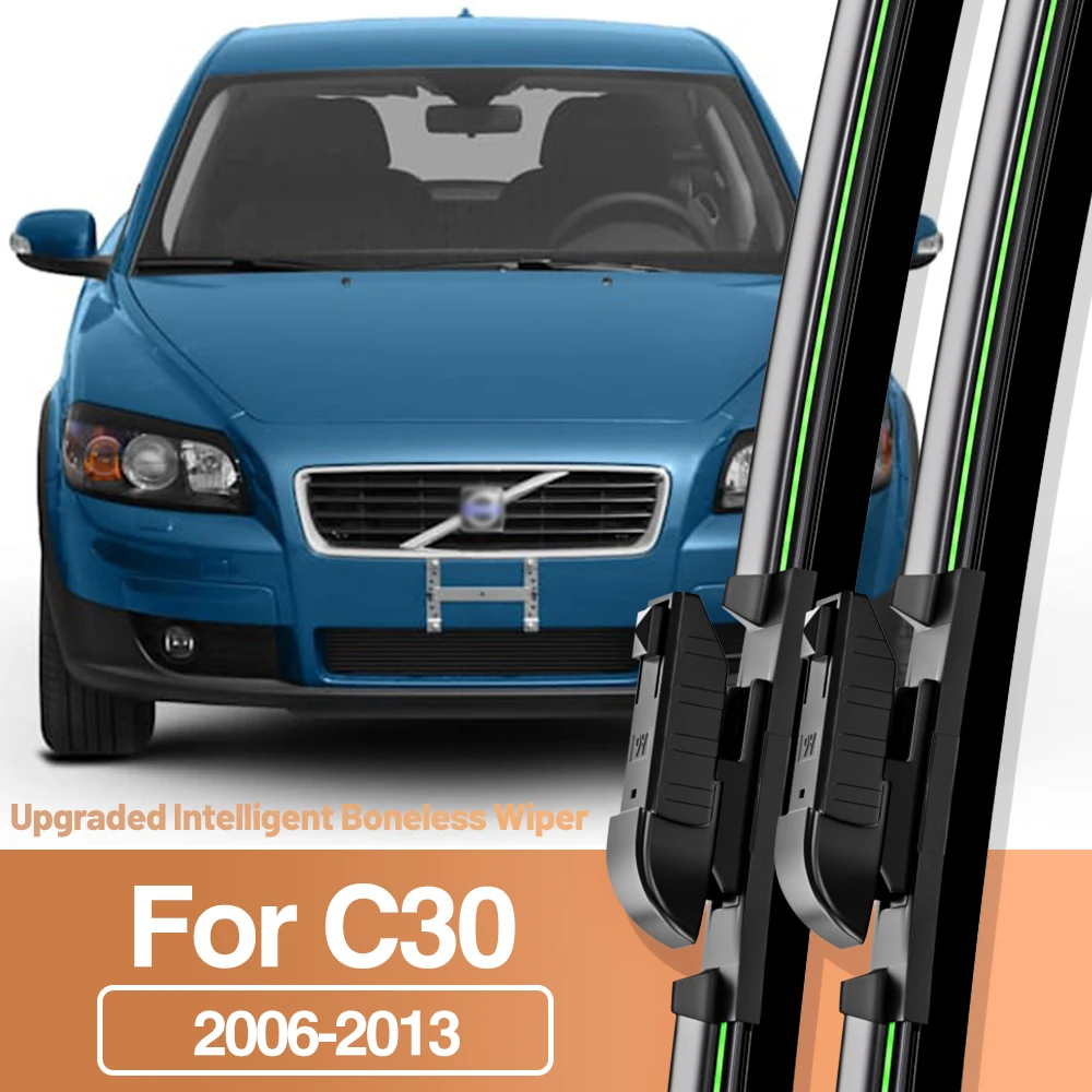 

2pcs For Volvo C30 2006-2013 Front Windshield Wiper Blades Windscreen Window Accessories 2007 2008 2009 2010 2011 2012