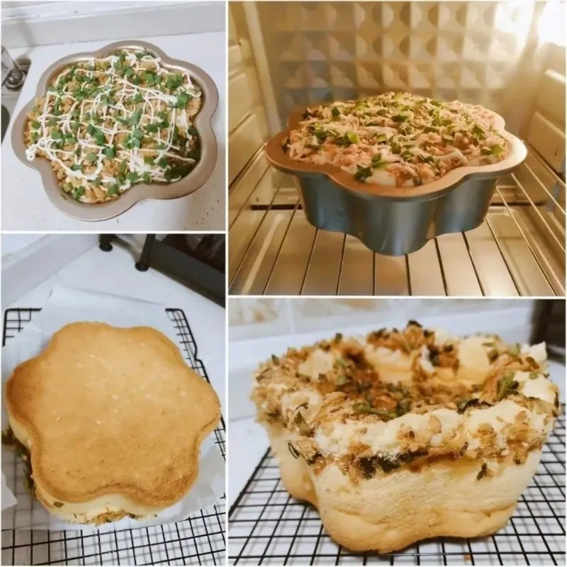 Champagne Gold Star-Shaped Cake Pan Hexagram Baking Mould with Non-Stick Coating Ideal for Bread Oven Safe Kitchen Bakeware Tool