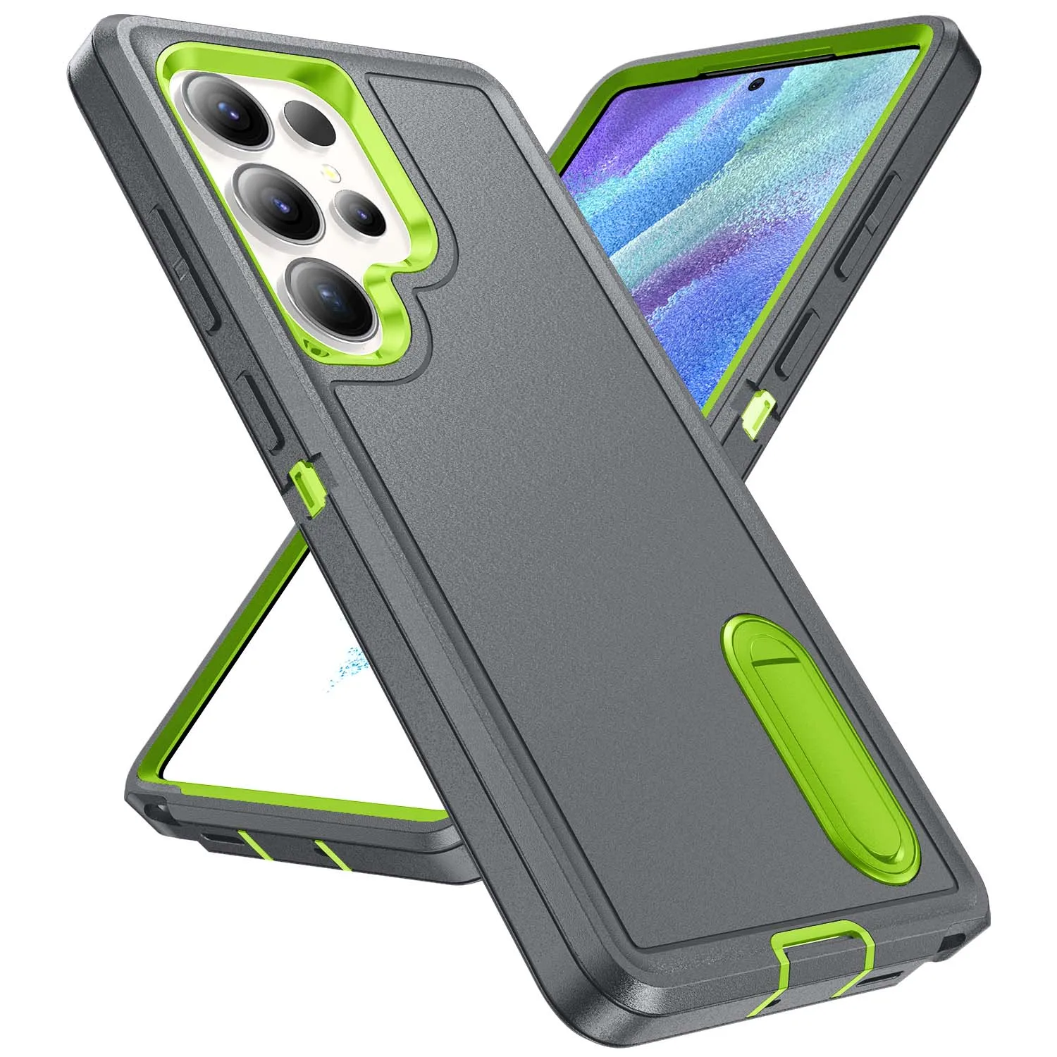 Durable Full Body Shockproof Rugged Kickstand Case with Anti-Scratch Protection