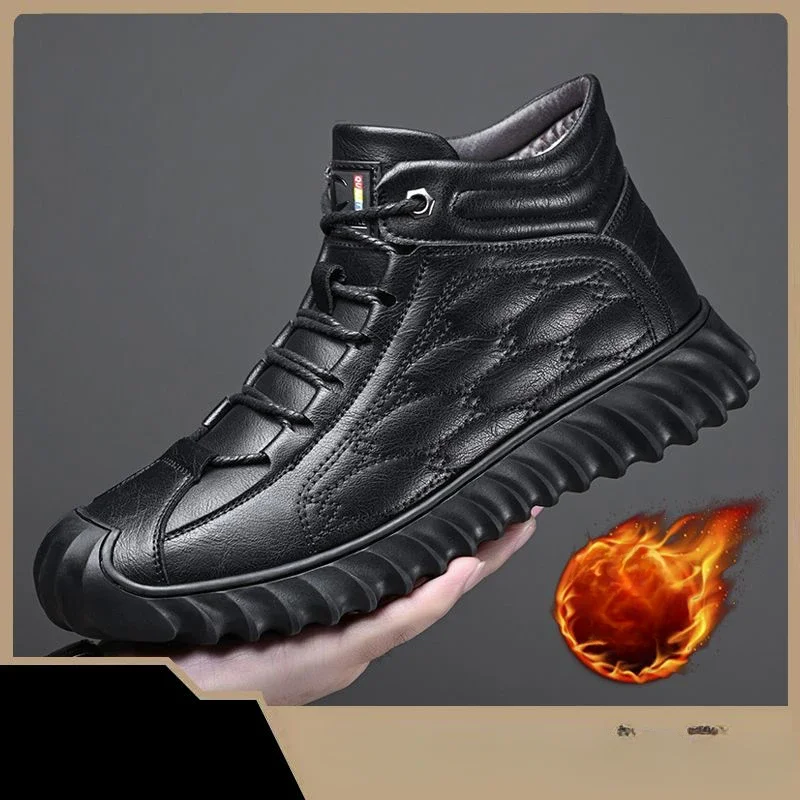 

Мужские зимние водонепроницаемые ботинки Coslony, Рабочая обувь, высокие Нескользящие ботильоны, кроссовки, зимние ботинки, уличные мужские походные ботинки, 2023