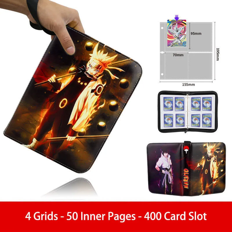NARUTO Card Binder Holder 9 Pocket Trading Anime Cards Album