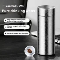 Pure Titanium Insulated Cup Men&Women Water Cup Portable Tea Cup Business Office Cup Titanium Cup Hot and Cold Insulation Bottle