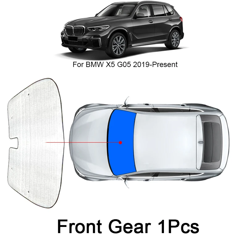 Per BMW X5 G05 F15 2013-2025 parasole per auto copertura di protezione UV tenda laterale tenda parasole visiera parabrezza accessorio interno  34