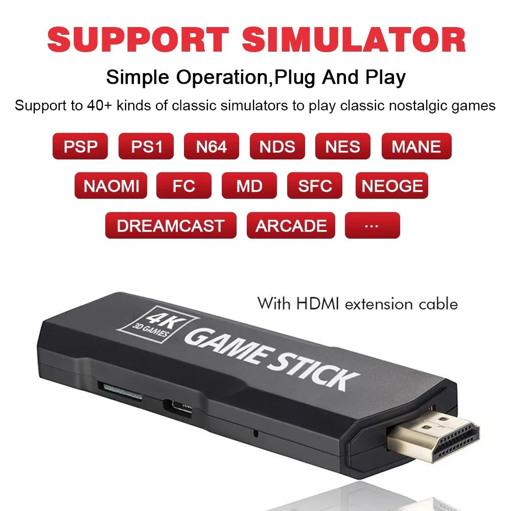 ビデオゲームスティックGD10,2.4 GB,30000 GB,4Kコンソール