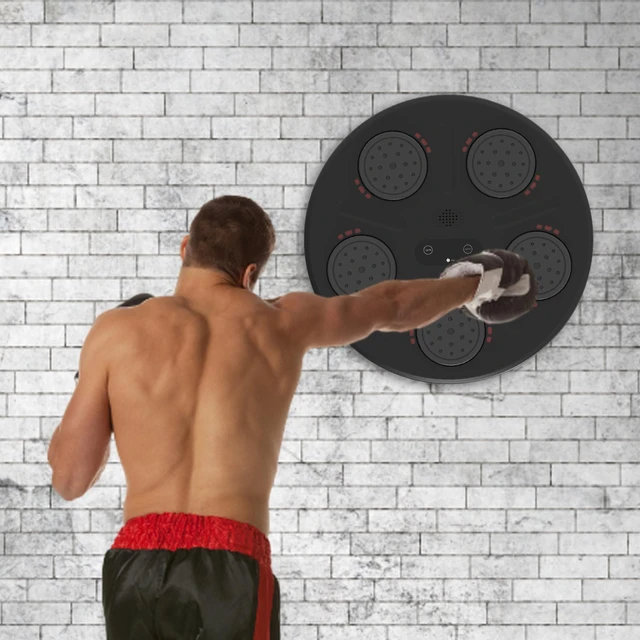 Máquina de entrenamiento de boxeo musical, objetivo de pared electrónico,  práctica de gimnasio en casa - AliExpress