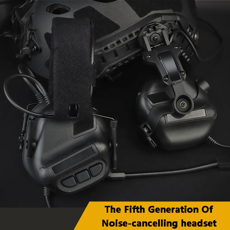 

The Fifth-generation Pickup Noise-cancelling Headphones Electronic Pickup Protection Shooting Hunting Tactical Headset Foldable