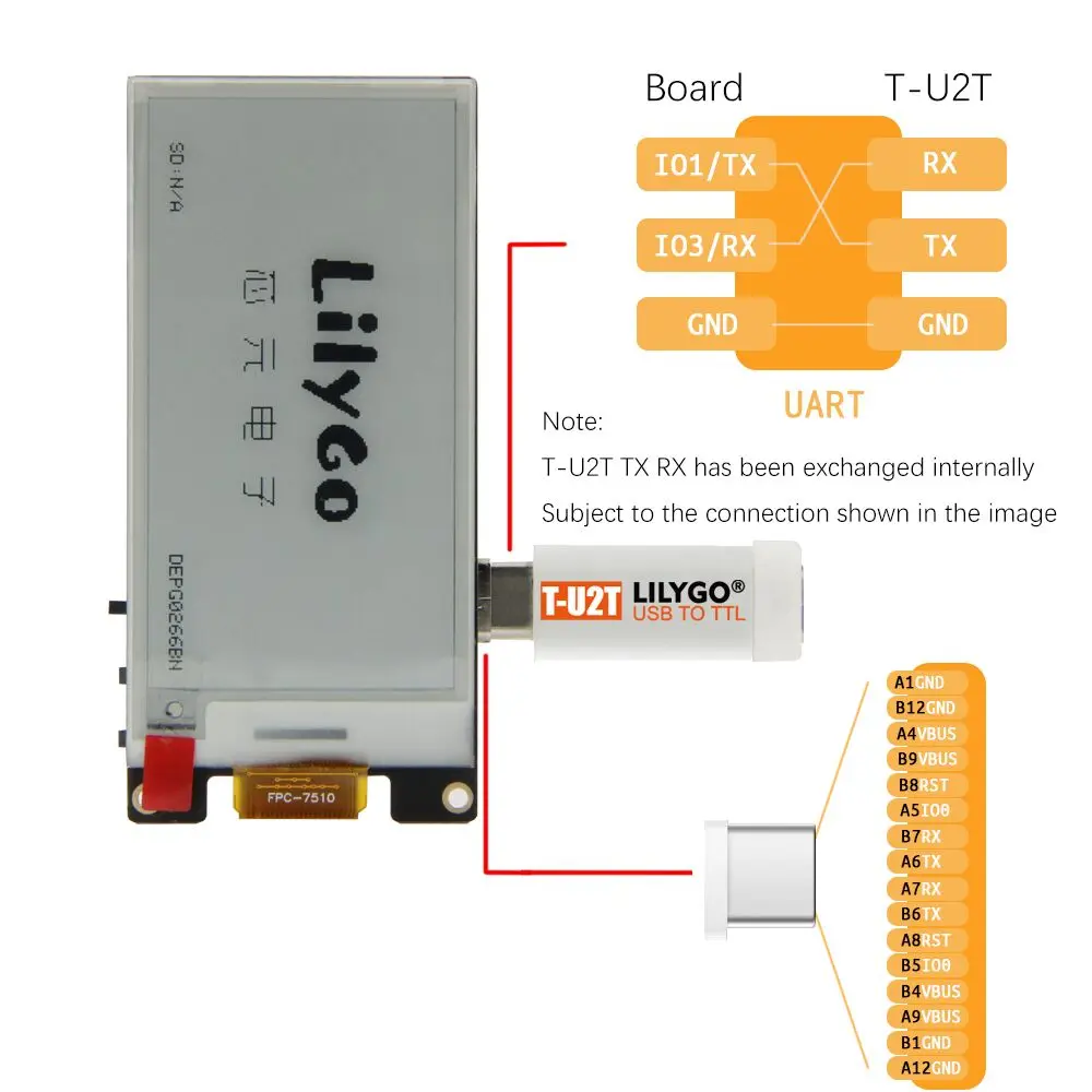 Líligo®ttgo T-u2t Usb para Ttl Downloader Automático Adaptador Programador Serial Development Board Módulo Open Source Ch9102 - Image 6