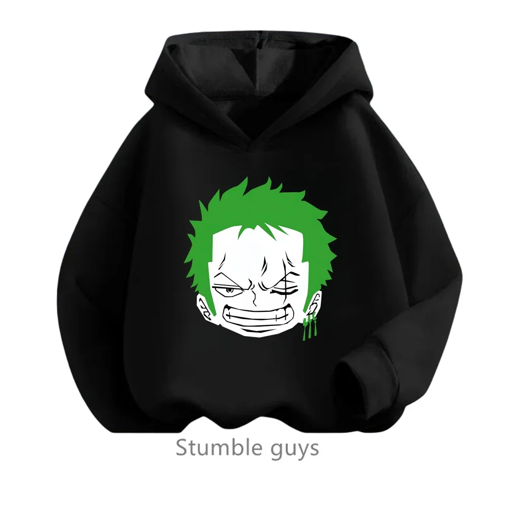 thumbnail image 1 of Sudadera con capucha de una pieza, ropa de anime para niños, ropa para niños, primavera y otoño, ropa para niñas, sudadera con dibujos animados de Luffy Zoro, traje para adolescentes, camisetas con ca, 1 of 5