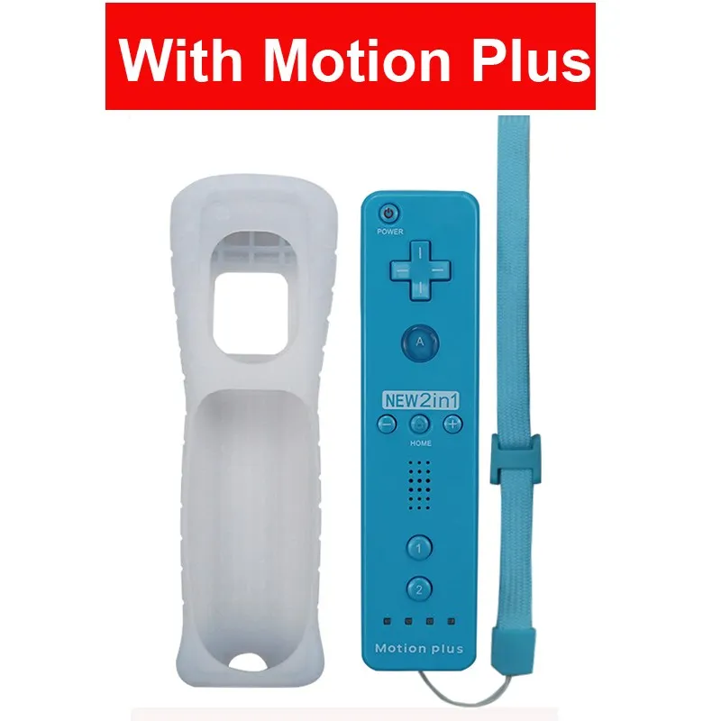New 2 in 1 Wireless Controle Remote Controller  For Nintendo Wii With Motion Plus Bluetooth Remote For Nintend Wii Gamepad 