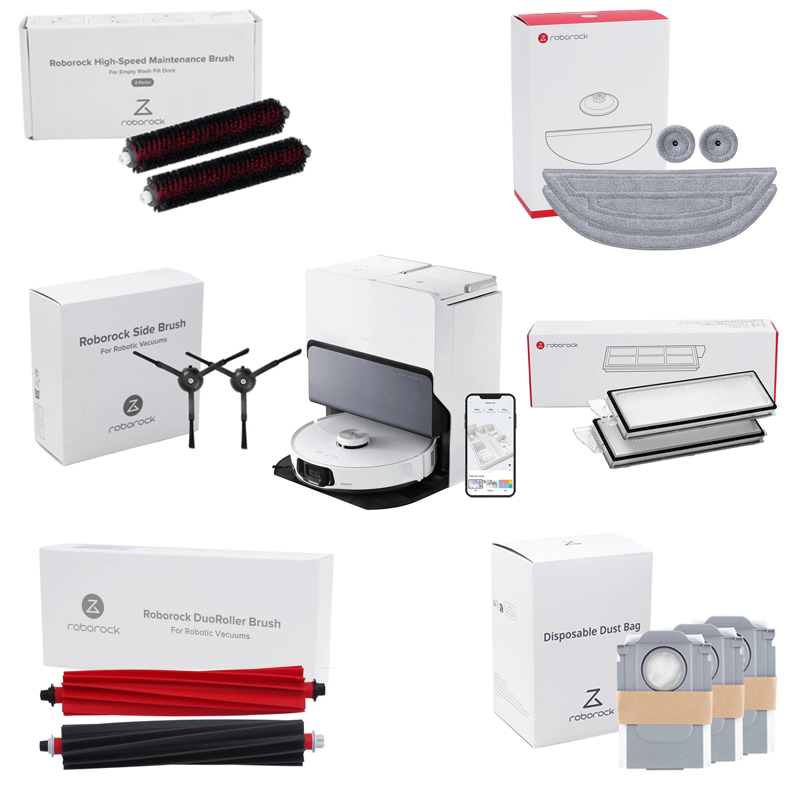 Roborock S8 MaxV Ultra 6-Piece Accessory Kit