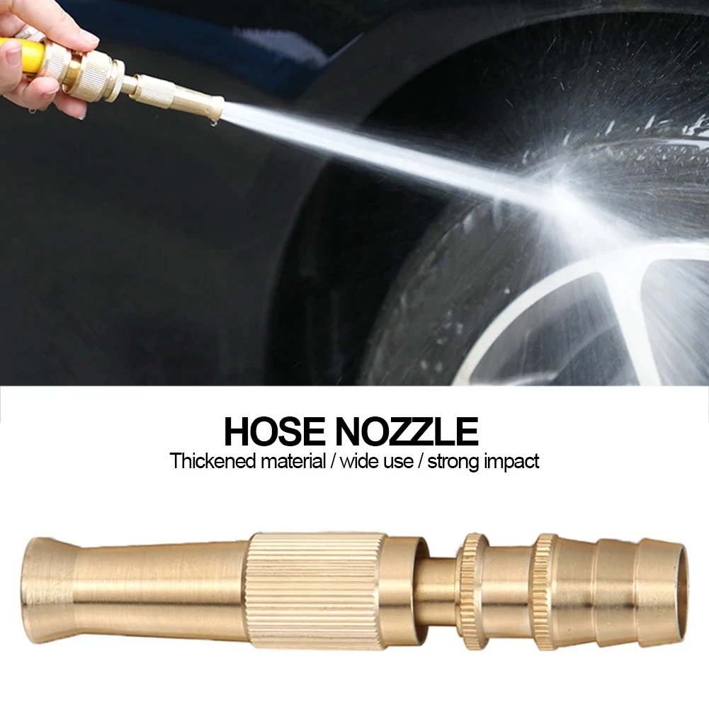 

Brass High Pressure Sprinkler Adjustable Gardening Irrigation Spray Gun Quick Connector Car Wash Water Gun Garden Tool Nozzle