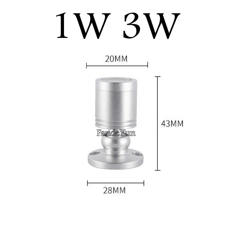 LED Downlight 1W 3W LED Recessed Cabinet Mini Spot Light AC85-265V DC12V Jewelry Show Include Led Driver 4000K