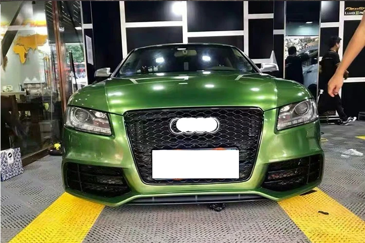 아우디스 A5 그릴 2008-2012 용 전면 벌집 메쉬 그릴, 자동차 부품 A5, RS5 로 업그레이드, 공장 가격