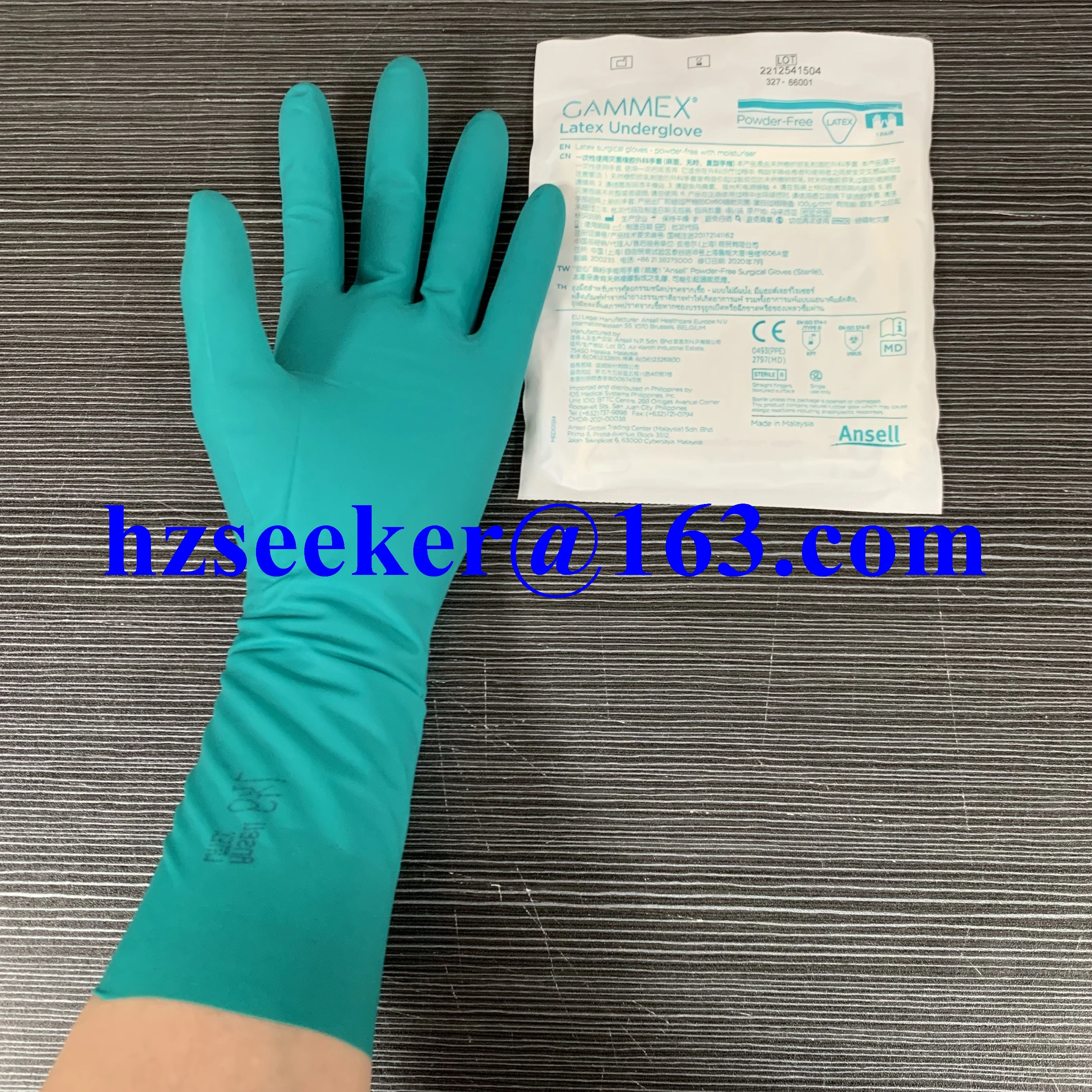 Ansell Gammex Underglove 1pair 12 inch Powder Free Latex Operation Gloves