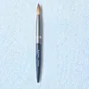 2023 Round Sharp 1pcs Hot Sale Factory Direct Kolinsky Acrylic Nail Brush Black Silver Metal Handle Big Size 14#16#18#20#22#24 5