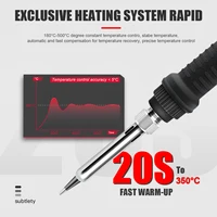 JCD 80W Electric Soldering Iron Kit LCD Display Temperature Adjustable 220V 110V With Solder Paste Iron Tips Welding Tools Set - Image 3