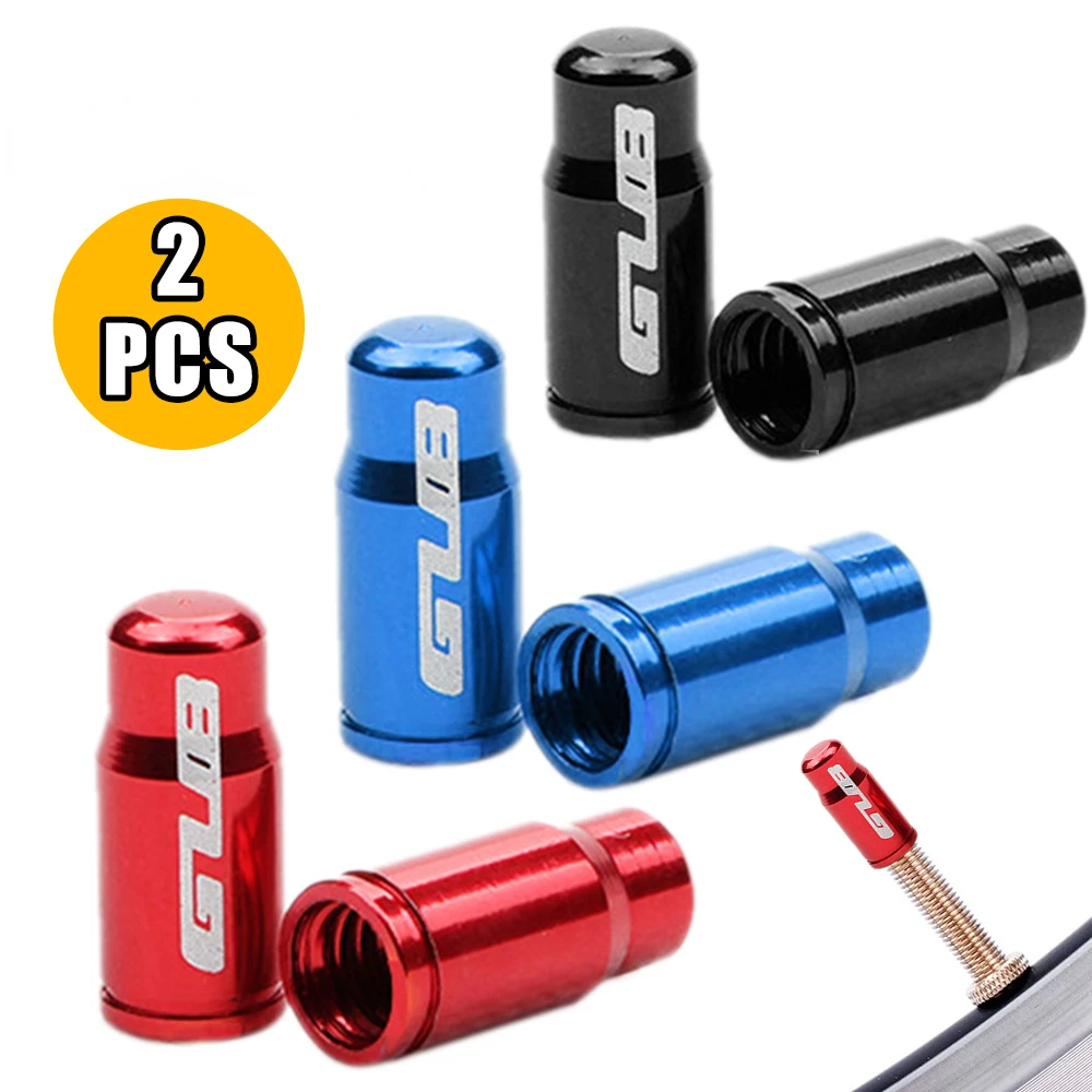 

2PCS Aluminum Bicycle Tire Valve Cap Ultralight Road Mountain Bike Valve Cap Presta/Schrader Tire Valve Protector MTB Accessory