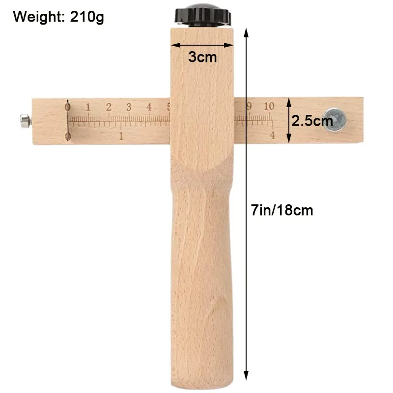 Wooden Leather Strap Cutter leather tool leather working tools craft cutting tool leather cutting tool Adjustable Strip Belt Precise Cutting Tool with 5 Sharp Blades for Leathercraft Handmade DIY Work