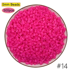 500PCS Multicolor Hama Beads for Kids - DIY Puzzle and Pixel Art Toy Set (Multicolor)