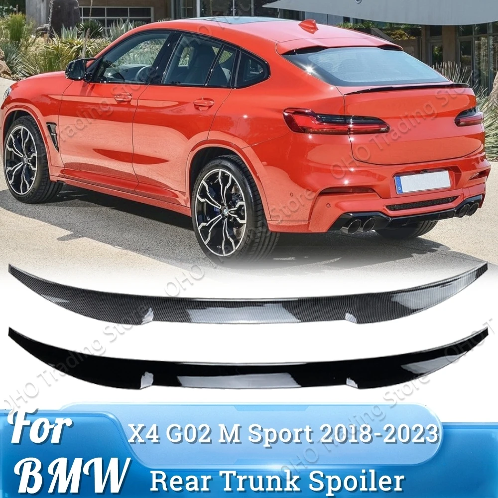 Car Rear Trunk Spoiler Wing For BMW X4 G02 M Performance Style 2018 