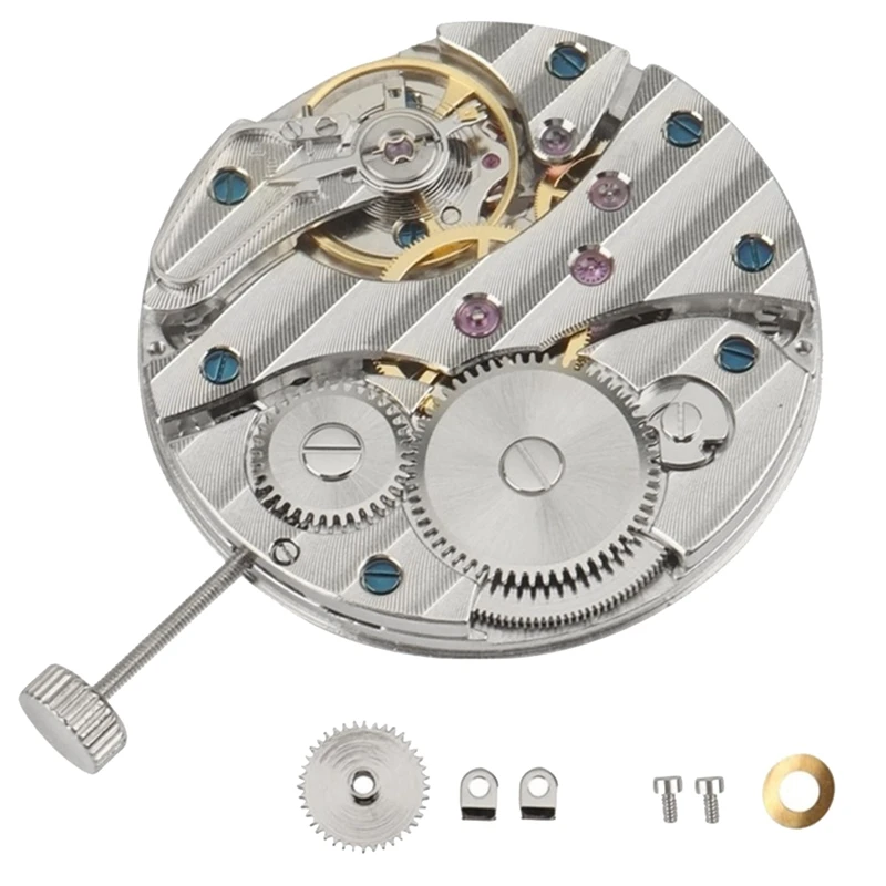 

1 PCS 6497 ST36 Watch Movement Mechanical Hand Winding Movement P29 44Mm Steel Watch Case 6497/6498 ST3600 Movement Watch