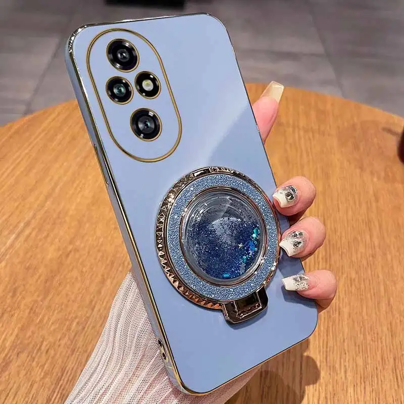 Circular Support Plating Phone Case - Premium Protective Cover