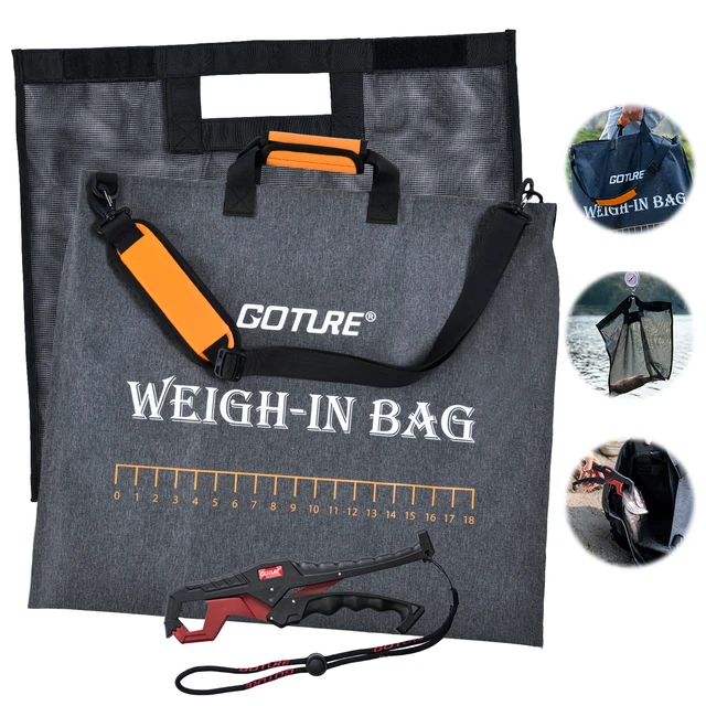 Goture Fish Weigh Sling Bag Kit with Fish Gripper Carp Fishing Landing Bag  Multi-function Fishing Supplies - AliExpress