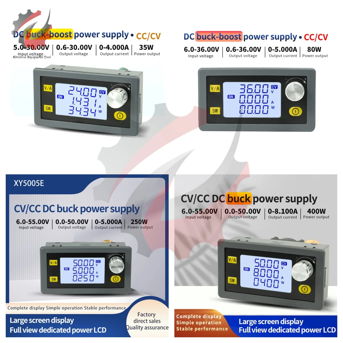 35W/80W/250W/400W Dc Dc Buck Boost Converter Cc Cv 6-36V 6-55V Modulo Di Alimentazione Regolabile Alimentatore Da Laboratorio Regolato Sk35/80