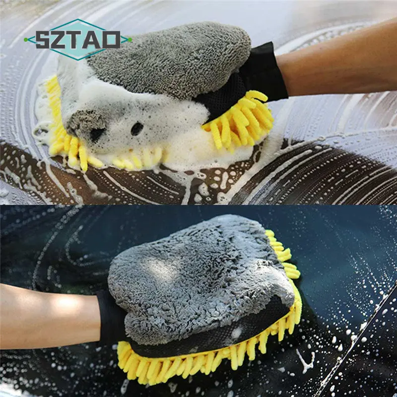 Waterproof Car Wash Microfiber Gloves