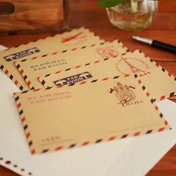 Enveloppes en papier Kraft rétro, lot de 20 pièces, papeterie coréenne mignonne Kawaii pour cartes 