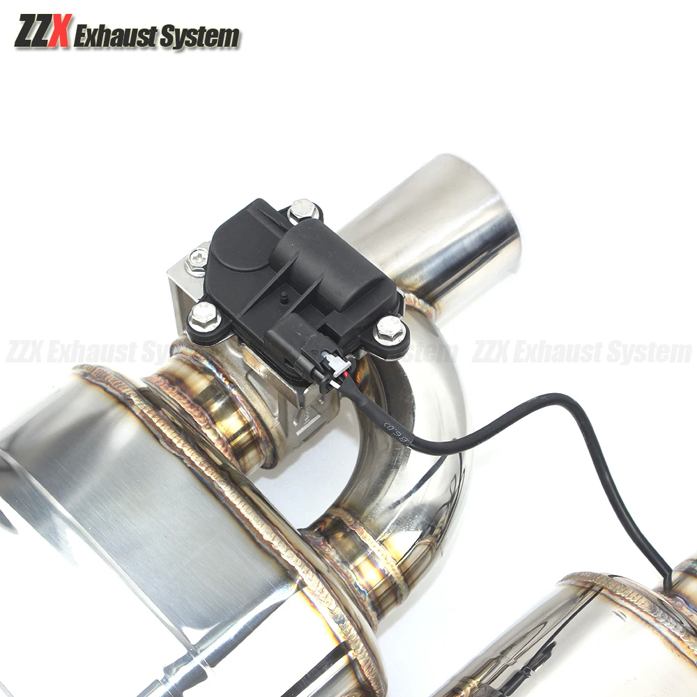 Car 304 stainless steel exhaust pipe Sports muffler Electric control valve Welding universal Diameter 63mm e92 exhaust pipe muffler exhaust control valve exhaust pipe valve