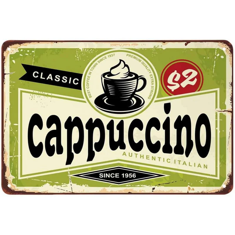 thumbnail image 1 of Entra, estamos abiertos, café, cerveza, té, carteles de metal, carteles, placas, decoración de pared para bares, restaurantes, cafeterías, clubes, carteles retro, placas, 1 of 5