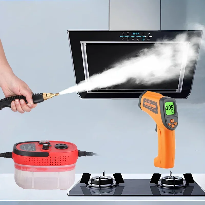 110V/220V High Pressure Steam Cleaner and High Temperature Handhled Washer for Household Air Conditioner Kitchen Hood Car Jet 5