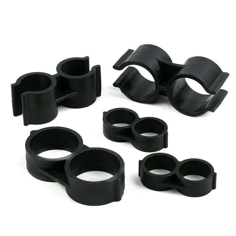 Zehnder Accessori - Raccordi a morsetto per tubi in plastica, 2 pezzi