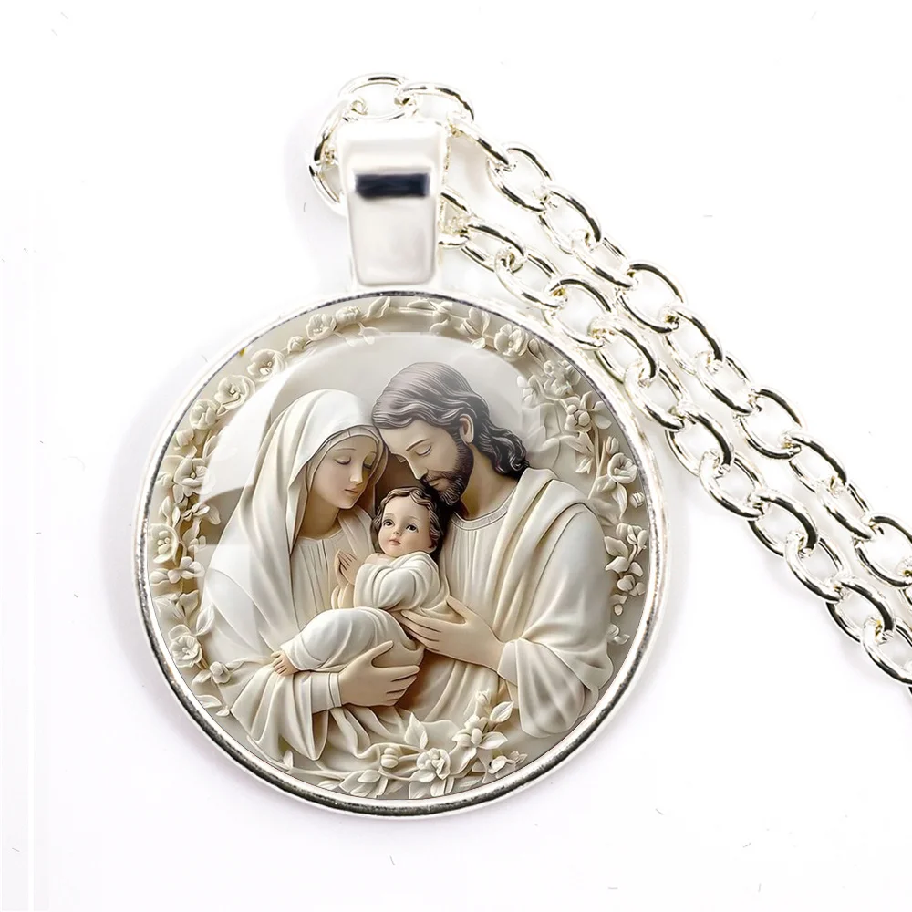 Holy Family Pendant Necklace 1