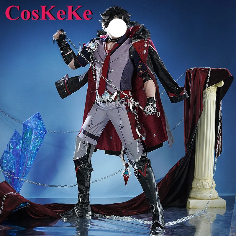 

CosKeKe Wriothesley Cosplay Anime Game Genshin Impact Costume Fashion Combat Uniforms Halloween Party Role Play Clothing S-3XL