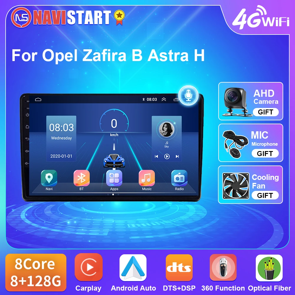 

NAVISTART Car radio For Opel Zafira B Astra H 2005-2014 Car Multimedia Player GPS Navigation Audio Video Radio Stereo No 2DIn