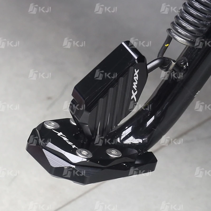 Yamaha XMAX 300/250/125/TECH MAX 사이드 스탠드 슈 지원 플랫 풋 킥 스탠드 확대기 패드 커버 액세서리 부품