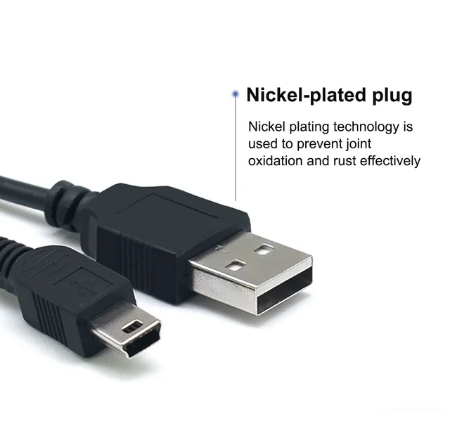 Mini câble USB pour recharge rapide et transfert de données, cordon de chargeur  pour voiture, DVR, GPS, appareil photo numérique, lecteur MP3 MP4, disque  dur, accessoires de téléphone portable - AliExpress