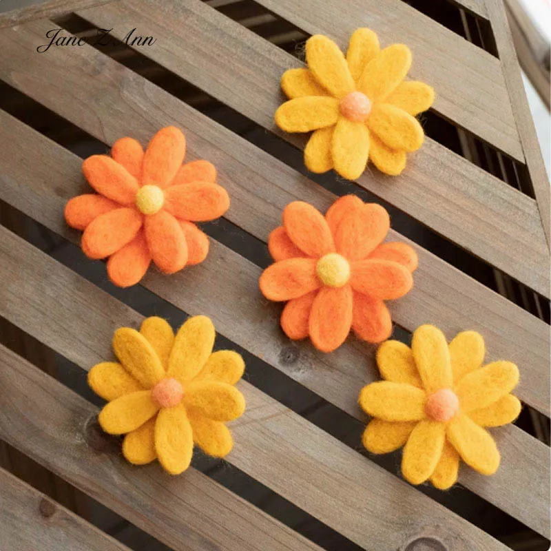 Fertige süße Wollfilz Tier Blumen Brot handgemachte DIY Zubehör Baby Fotografie Requisiten kleine Dekorationen – Detail 7