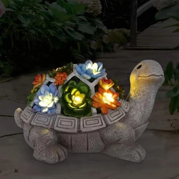 Solar Turtle Garden Statue 1
