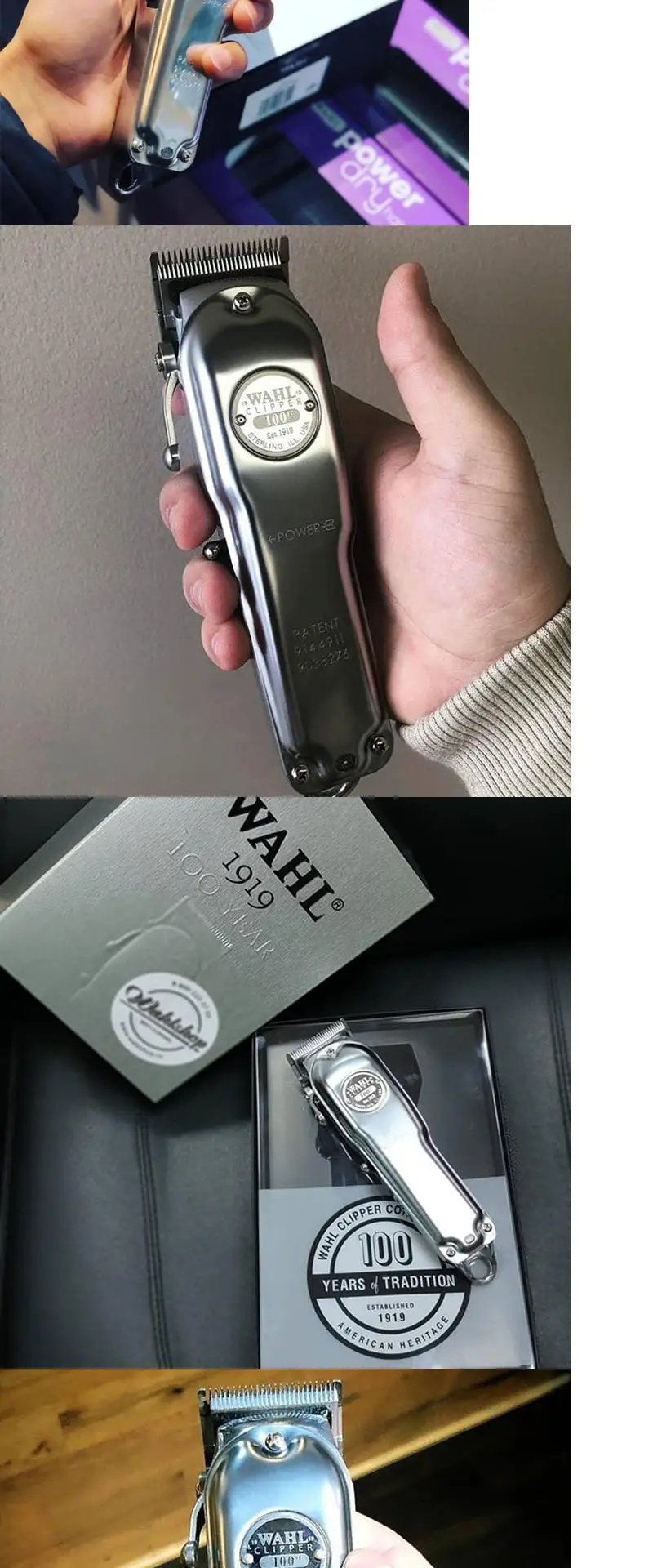 新品WAHLコードレスバリカン フェードカット 1919 シルバー 即日発送 新品 WAHL コードレスバリカン フェードカット 1919 シルバー