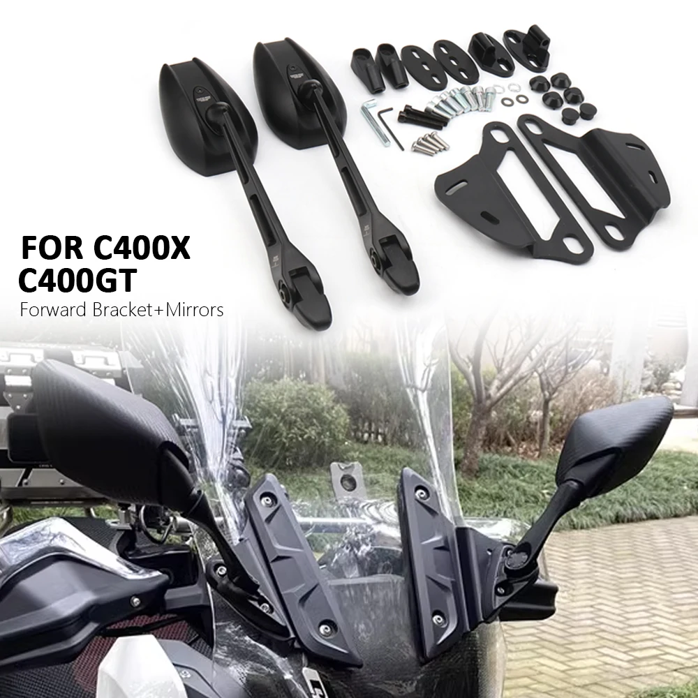 移動ブラケットキット付きモーターサイクルバックミラー,BMW
