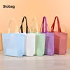 StoBag 25pcs Non-woven Tote Bags Shopping Fabric Portable Color Eco-friendly Storage Reusable Large Pouch Custom Logo(Extra Fee) 1