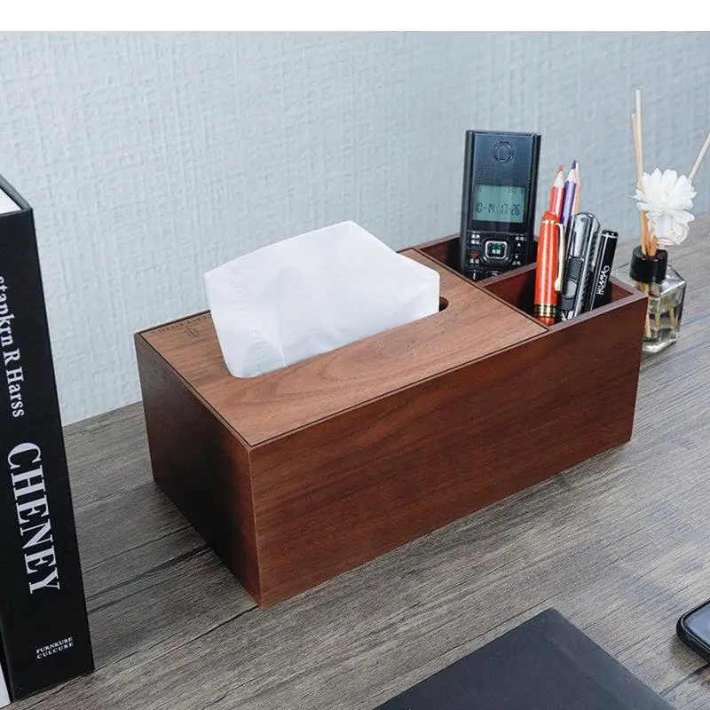 

Retro Rectangular Wooden Tissue Boxes Paper Towel Toilet Paper Holder Home Napkin Storage Box Car Tissue Holder Home Accessories