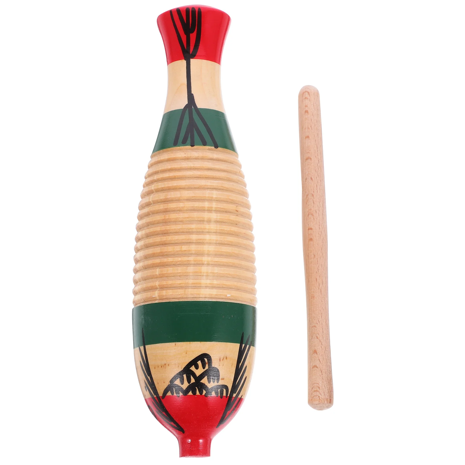 

Early Teaching Aids Guiro Percussion Instrument for Toddler Sticks Wooden Music Children Musical Beginner