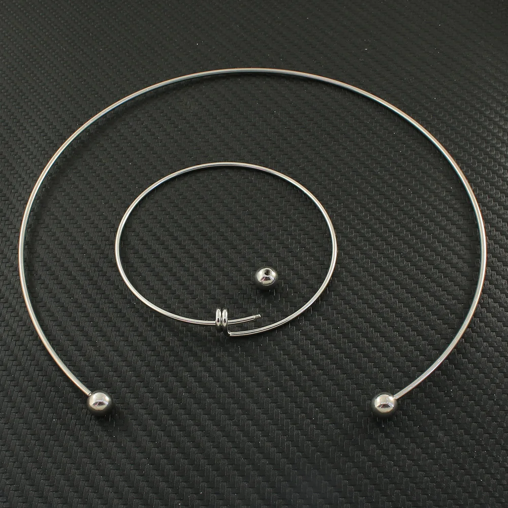 Women jewelry Accessories Stainless Steel Jewelry Fashion Romantic gold color and silver color torques necklace for women NFADACAF